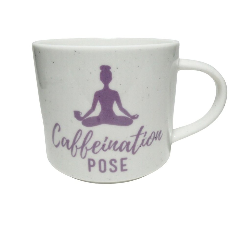 Threshold "Caffeination Pose" Coffee Cup Yoga Novelty Mug